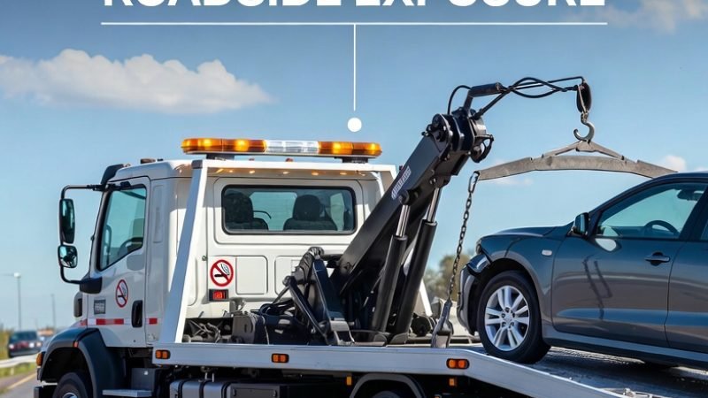 recovery winch and tie-downs